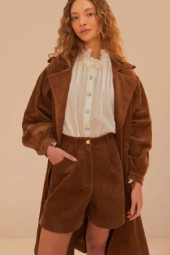 FARM Rio Caramel Corduroy Shorts Online