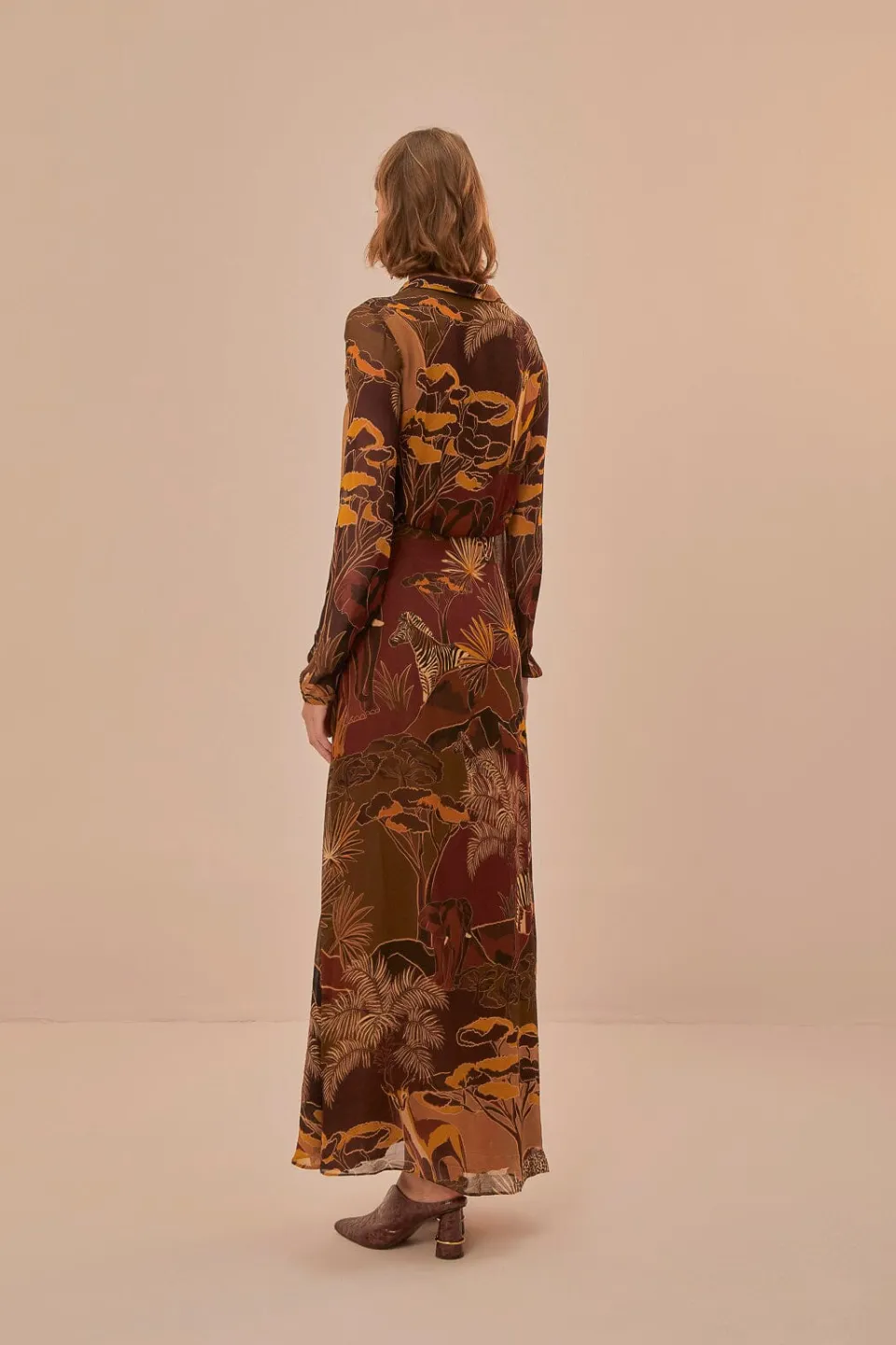 FARM Rio Caramel Savana Dream Maxi Dress