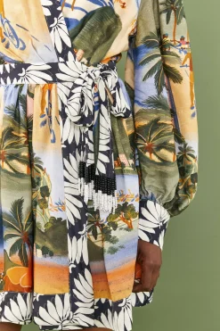 FARM Rio Carioca Lenzing™ Ecovero™ Viscose Mini Dress Clearance