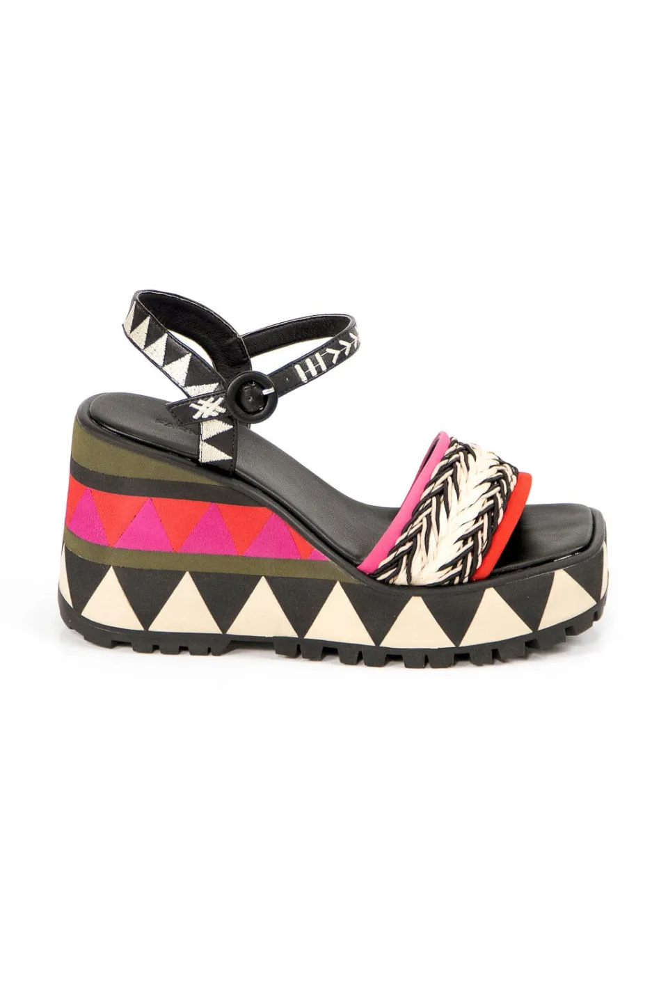 FARM Rio Colorful Graphic Platform Sandal