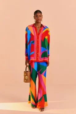FARM Rio Colorful Leaves Lenzing™ Ecovero™ Viscose Pants Online