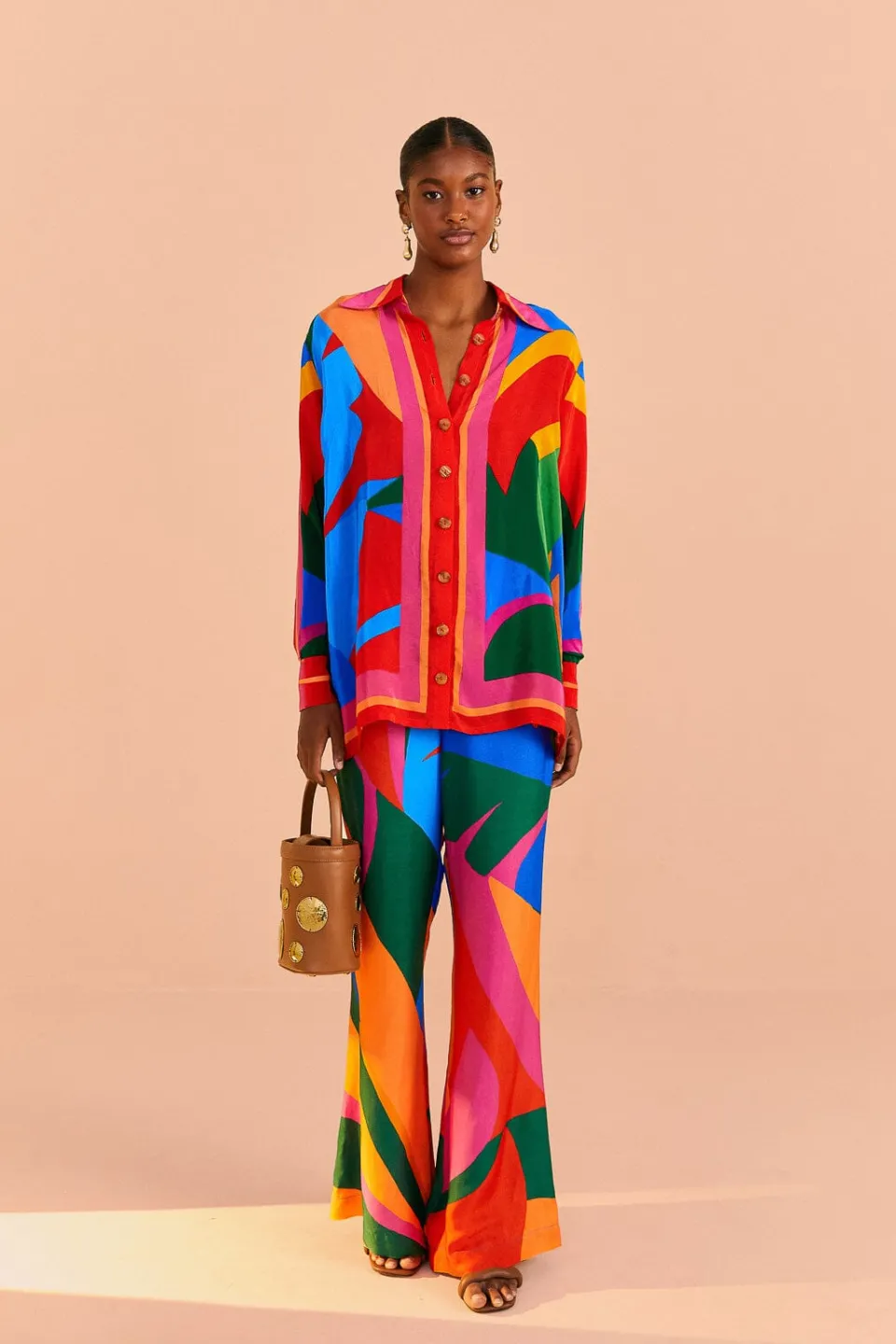 FARM Rio Colorful Leaves Lenzing™ Ecovero™ Viscose Pants Online