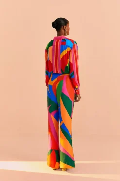 FARM Rio Colorful Leaves Lenzing™ Ecovero™ Viscose Pants Online