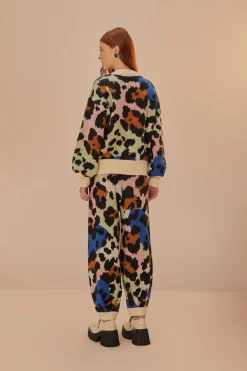 FARM Rio Colorful Leopards Knit Pants Sale