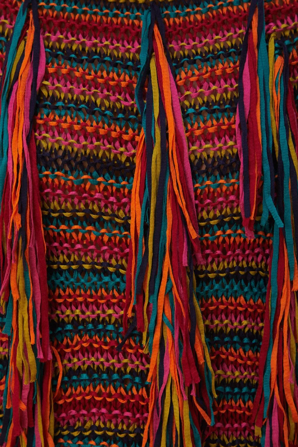 FARM Rio Colorful Stripes Knit Sweater New