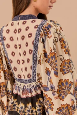 FARM Rio Cream Ainika Maxi Floral Blouse Online