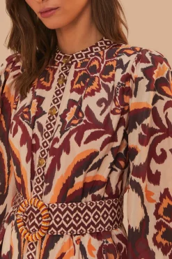 FARM Rio Cream Toucans Scarf Mini Dress Discount