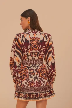 FARM Rio Cream Toucans Scarf Mini Dress Discount
