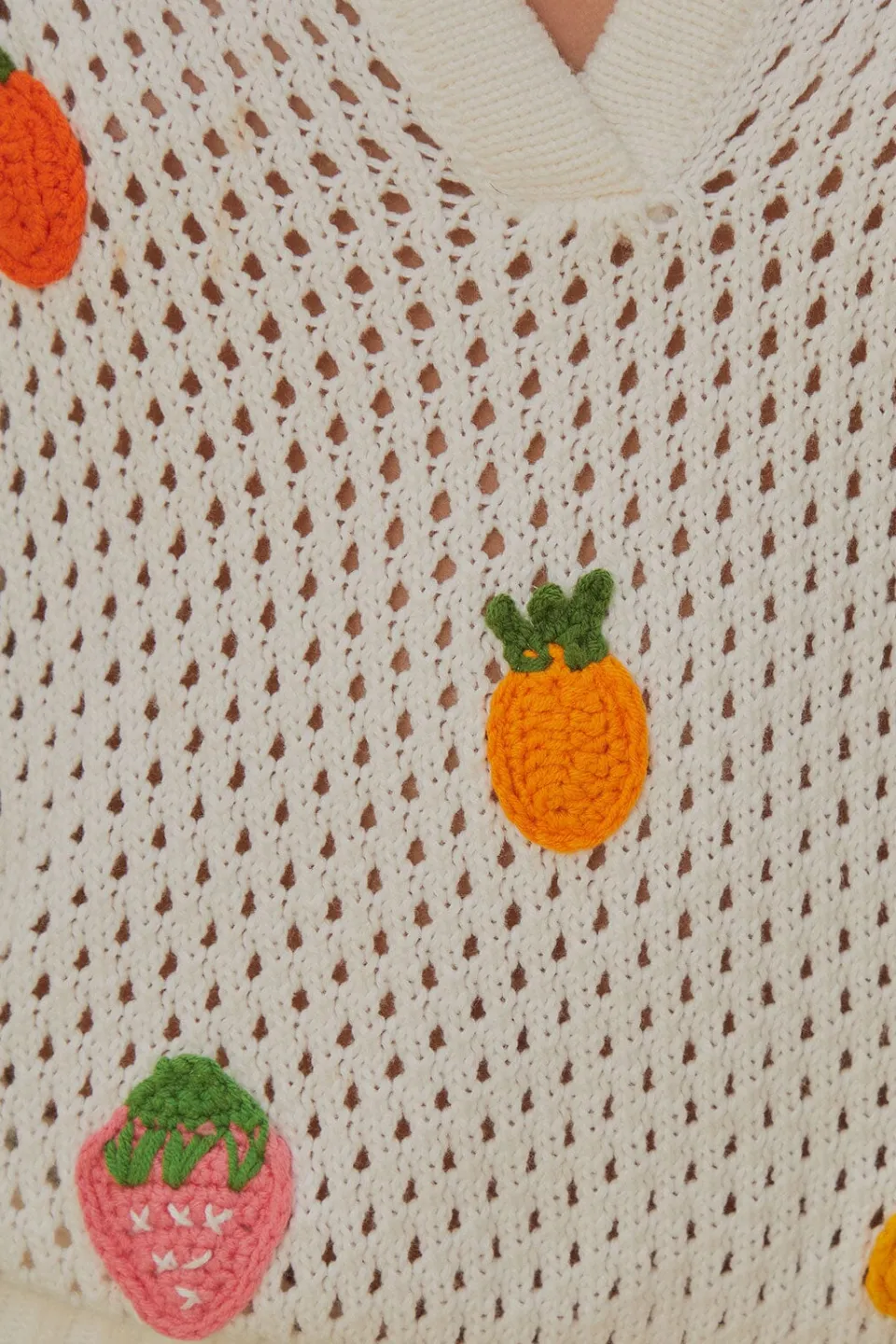 FARM Rio Crochet Fruit Kids Sweater Hot