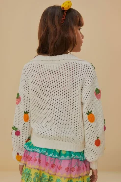 FARM Rio Crochet Fruit Kids Sweater Hot