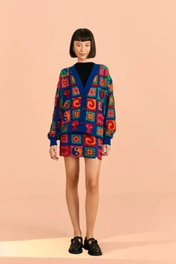 FARM Rio Crochet Icons Sweater Skirt Discount