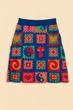 FARM Rio Crochet Icons Sweater Skirt Discount
