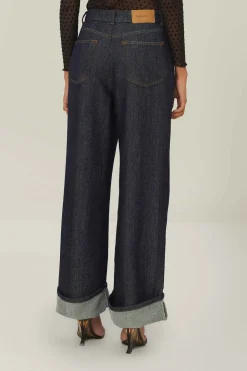 FARM Rio Denim Shine Wide Pants High Waist Online