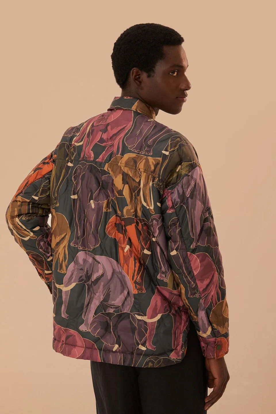 FARM Rio Elephants Reversible Puffer Shirt Discount