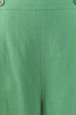 FARM Rio Embroided Green Pants Clearance