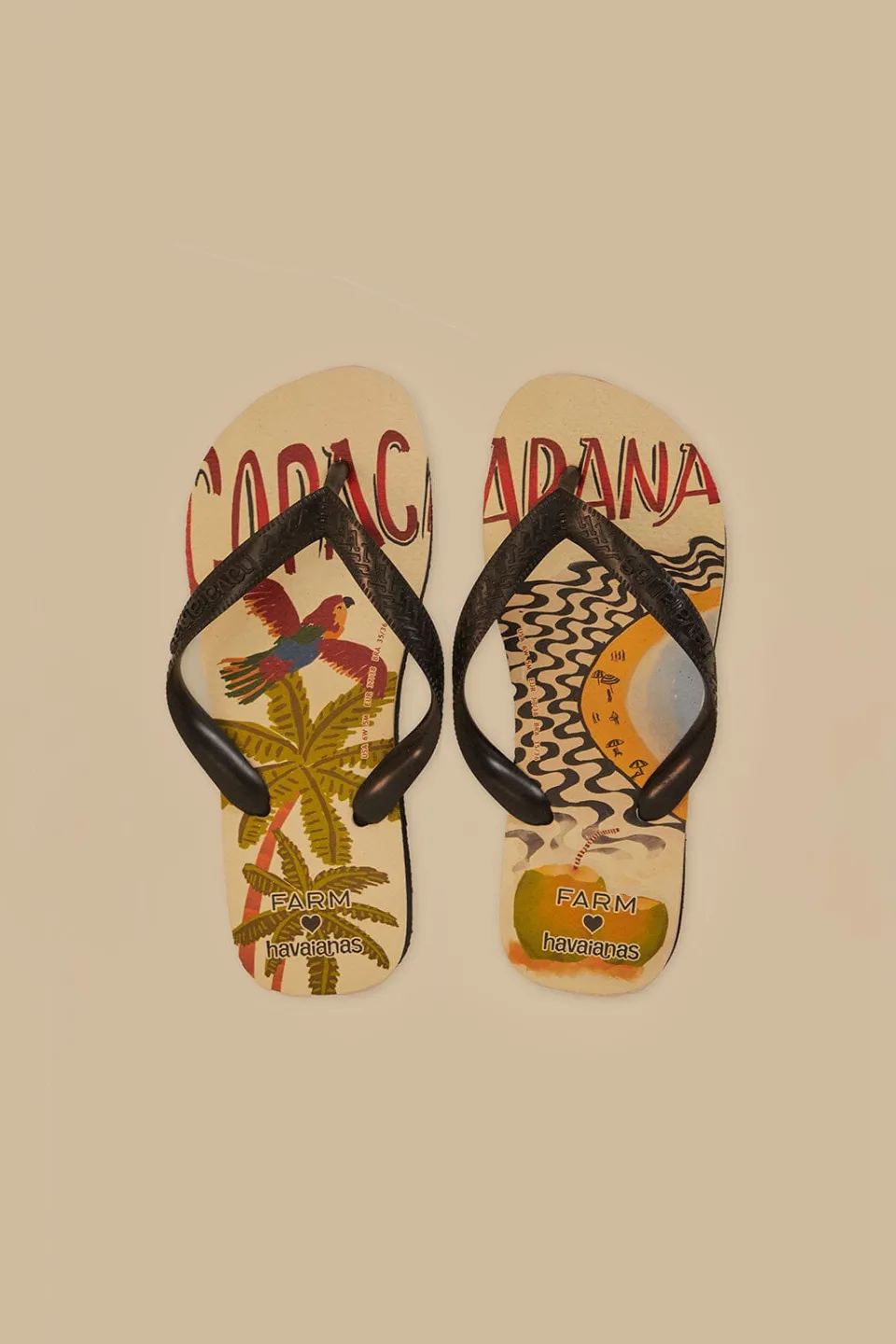 FARM Rio Farm Copacabana Havaianas Sandals New