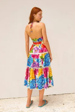 FARM Rio FLOWER MIDI DRESS | Rainbow Chita Print Online
