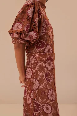 FARM Rio Gigi Tapestry Guipure Skirt Discount
