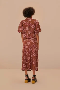 FARM Rio Gigi Tapestry Guipure Skirt Discount