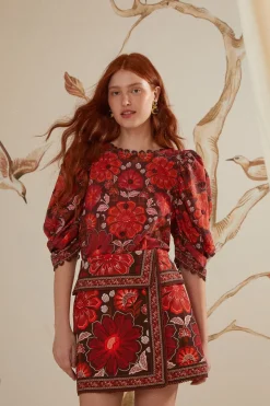 FARM Rio Gigi Tapestry Skirt Hot