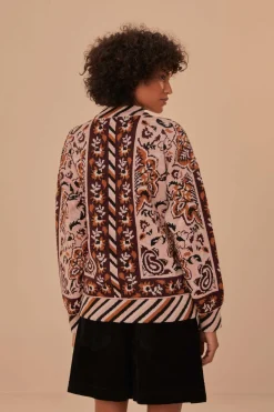 FARM Rio Glam Tapestry Knit Cardigan Best