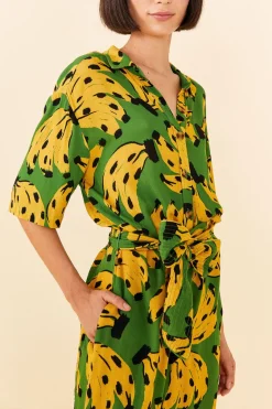 FARM Rio Green Bossa Banana Jumpsuit Sale