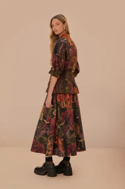 FARM Rio Green Elephants Skirt Discount
