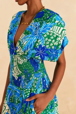 FARM Rio Green Jungle Panther Jumpsuit Hot