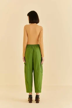 FARM Rio Green Organic Cotton Cargo Pants Best