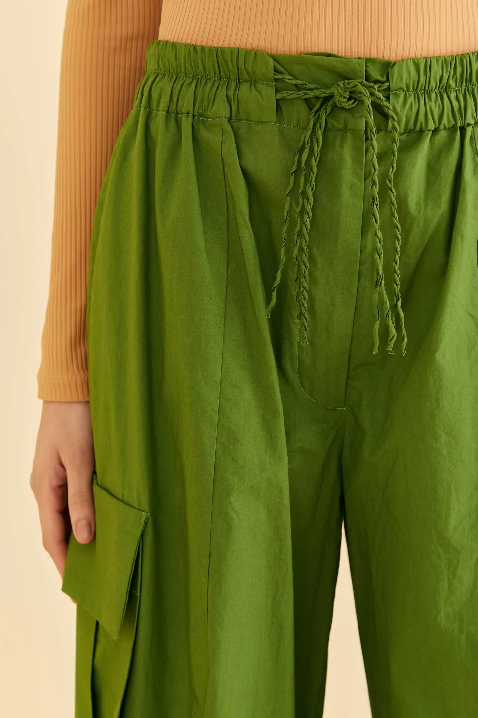 FARM Rio Green Organic Cotton Cargo Pants Best
