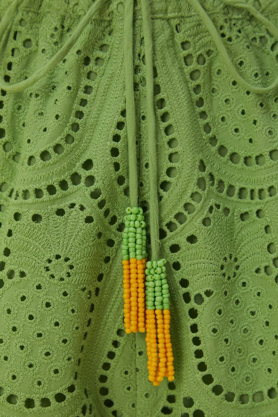 FARM Rio Green Pineapple Eyelet Shorts Best