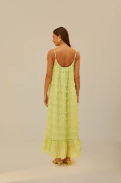 FARM Rio Green Trimmed Maxi Dress Outlet