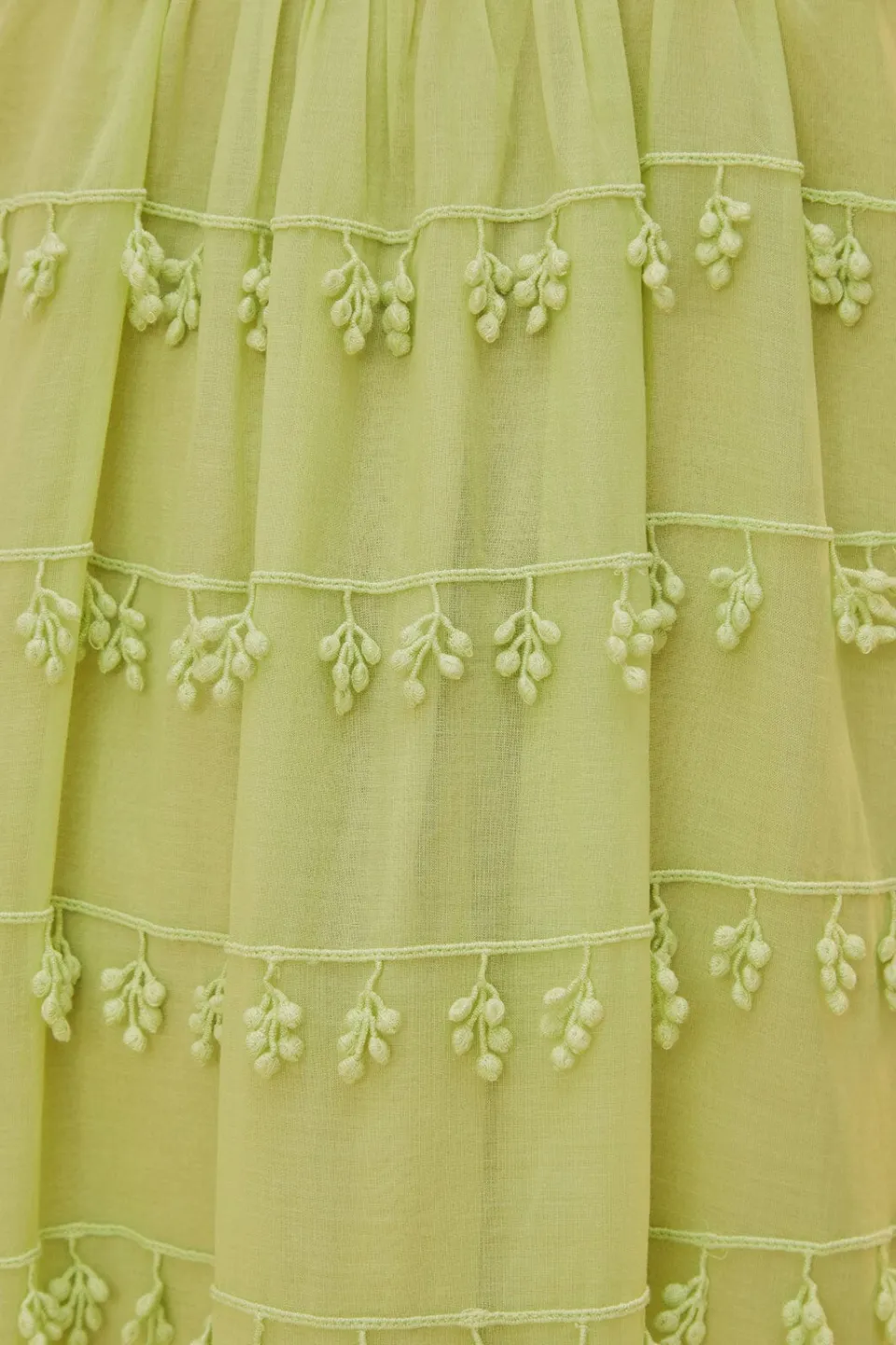 FARM Rio Green Trimmed Maxi Dress Outlet