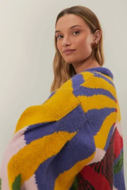 FARM Rio Happiness Sweater New