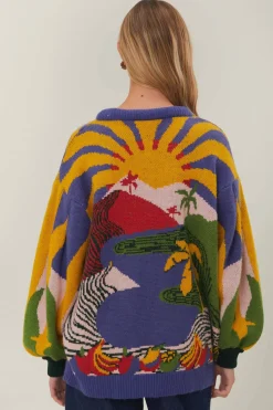 FARM Rio Happiness Sweater New