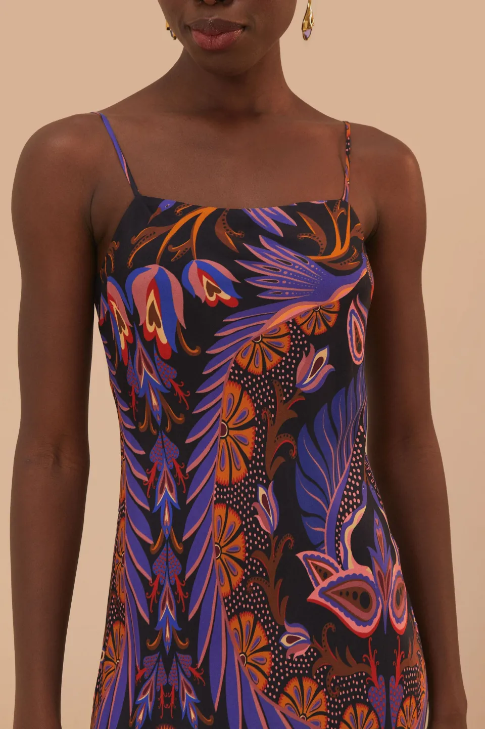 FARM Rio Heart Forest Black Sleveless Mini Dress Sale