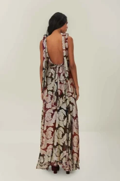 FARM Rio Jacquard Lurex Sleeveless Maxi Dress Online