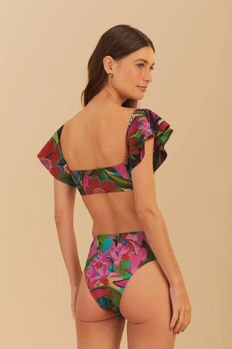 FARM Rio Jardin De Reve High Waist Bikini Bottom Online
