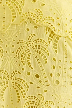FARM Rio Light Yellow Richelieu Midi Dress Sale