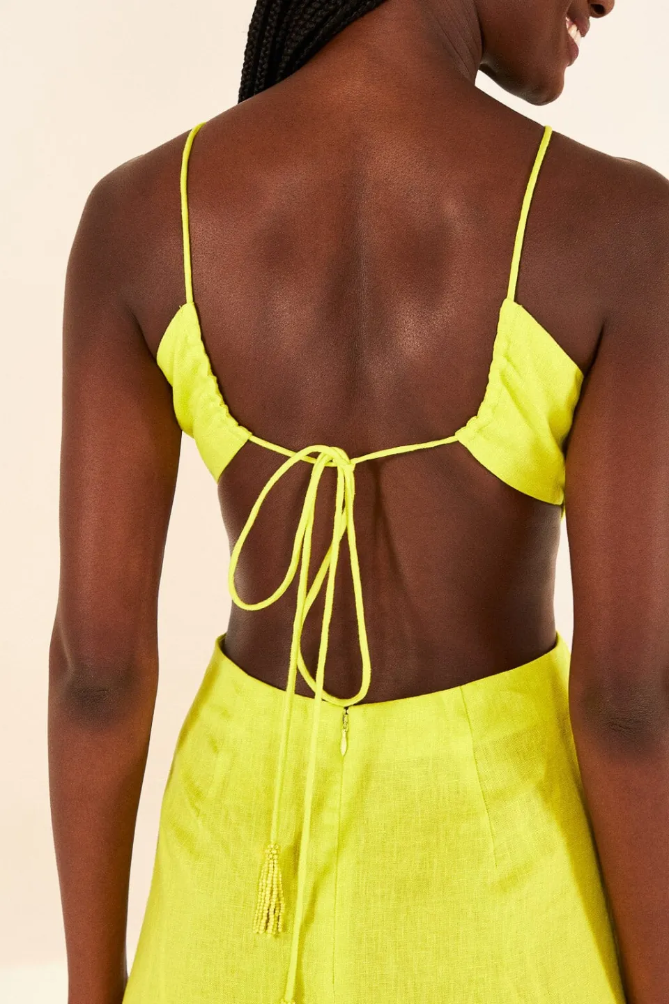 FARM Rio Lime Green Monstera Midi Dress Sale