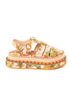 FARM Rio Mango Trees Espadrille Platform Sandal Clearance