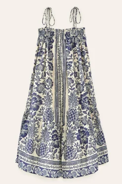 FARM Rio MAXI DRESS | Blue Pineapple Garden Print Best