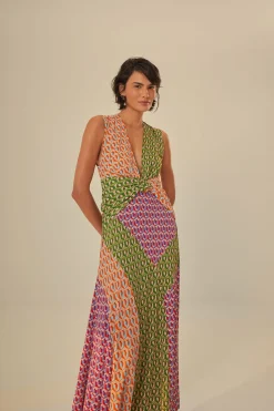 FARM Rio Mixed Cashew Knot Maxi Dress Sale
