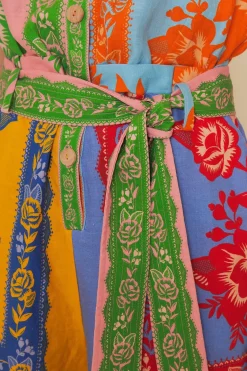 FARM Rio Mixed Lace Garden Scarves Romper Clearance
