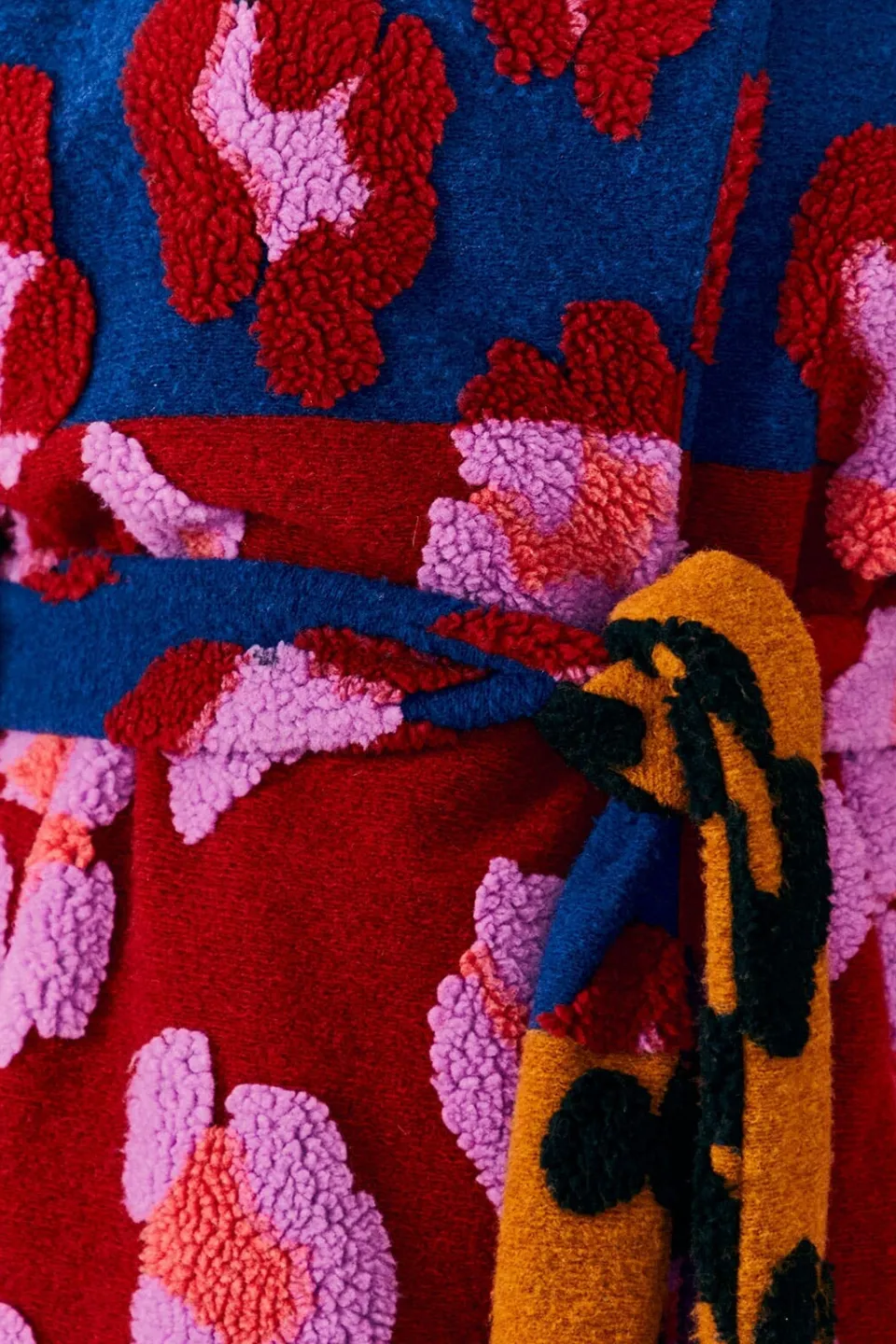 FARM Rio Mixed Leopards Fleece Coat Online
