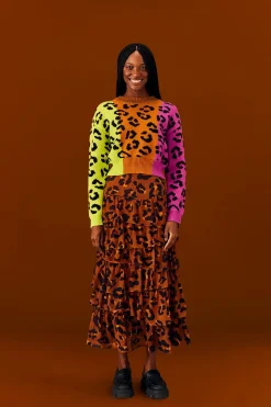 FARM Rio Mixed Leopards Sweater Best