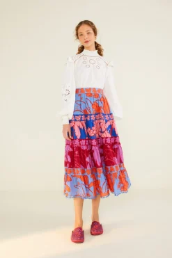 FARM Rio Mixed Living Nature Skirt New