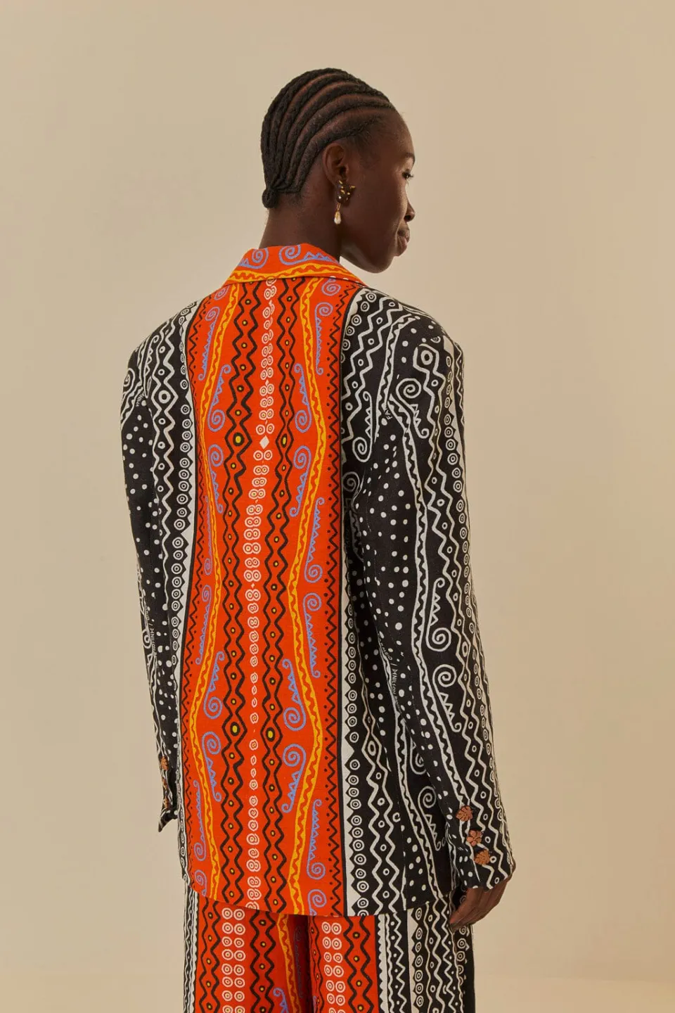 FARM Rio Mixed Myriad Blazer