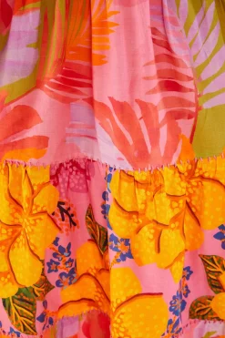 FARM Rio Mixed Pink Prints Maxi Dress Discount