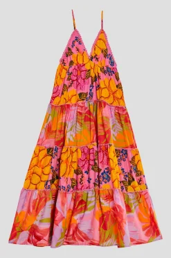 FARM Rio Mixed Pink Prints Maxi Dress Discount